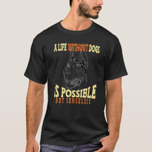 Camiseta Raça de cachorro doberman da moda