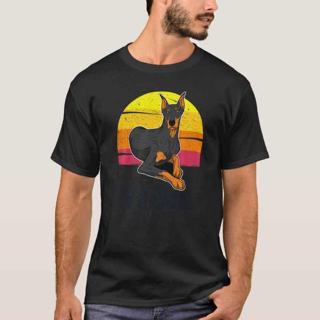 Camiseta Raça de cachorro Dobermann 100 (Frente)