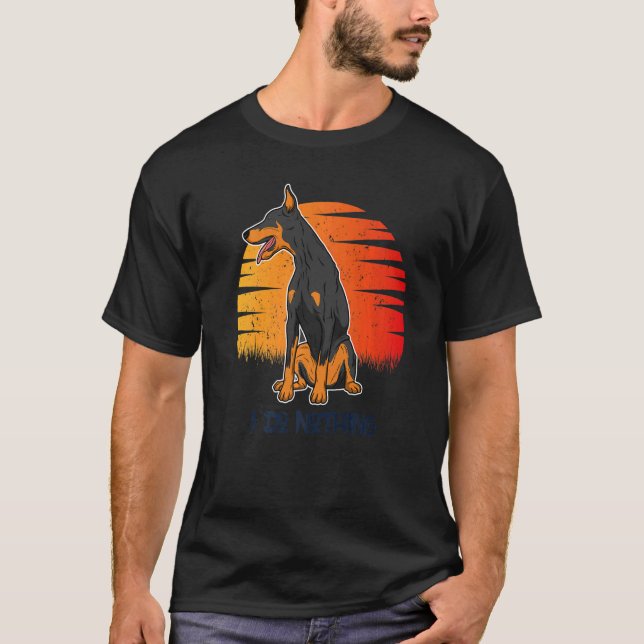 Camiseta Raça de cachorro Dobermann 178 (Frente)