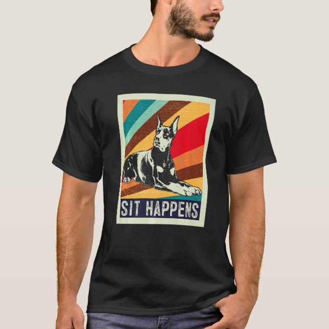 Camiseta Raça de Cachorro Dobermann 2 (Frente)