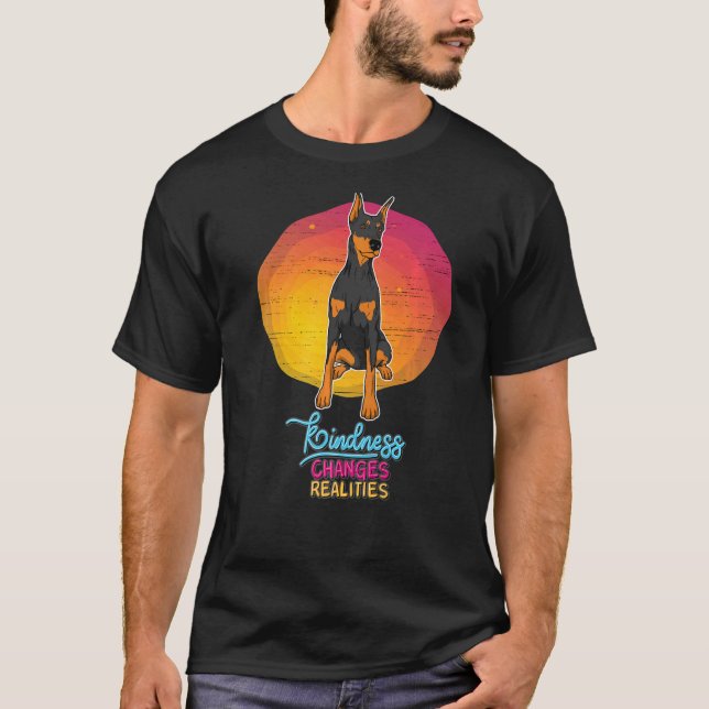 Camiseta Raça de Cachorro Dobermann 4 (Frente)