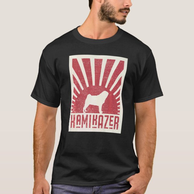 Camiseta Raça de cachorro Pug Mops Carlin 12 (Frente)