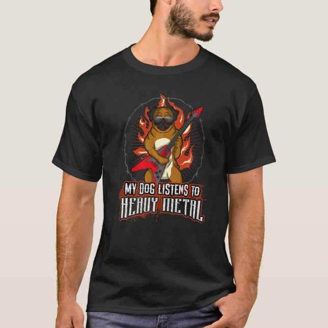 Camiseta Raça de cachorro Pug Mops Carlin 52 (Frente)
