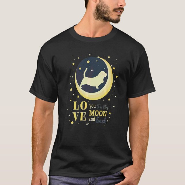Camiseta Raça de Cão Basset Hound  1 (Frente)