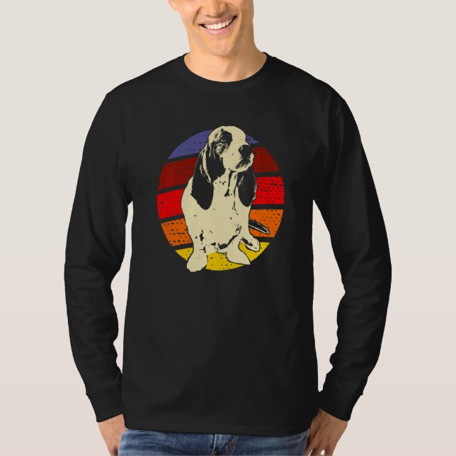 Camiseta Raça de Cão Basset Hound 30 (Frente)