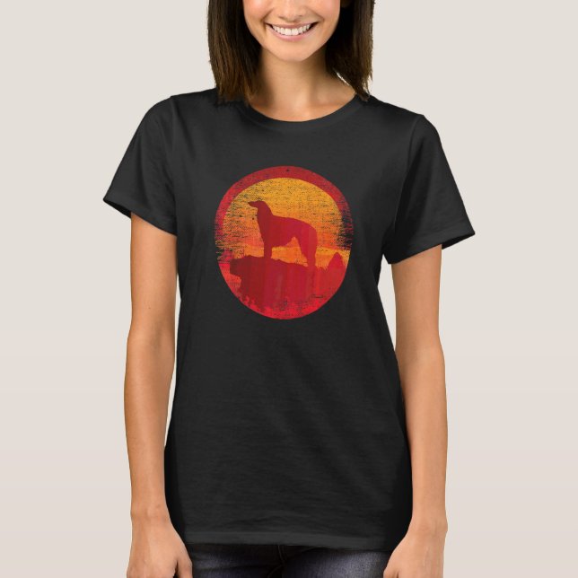Camiseta Raça de Cão Borzoi  3 (Frente)