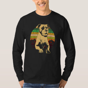 Camiseta Raça de Cão Bulldog Branco do Velho Sul Americano