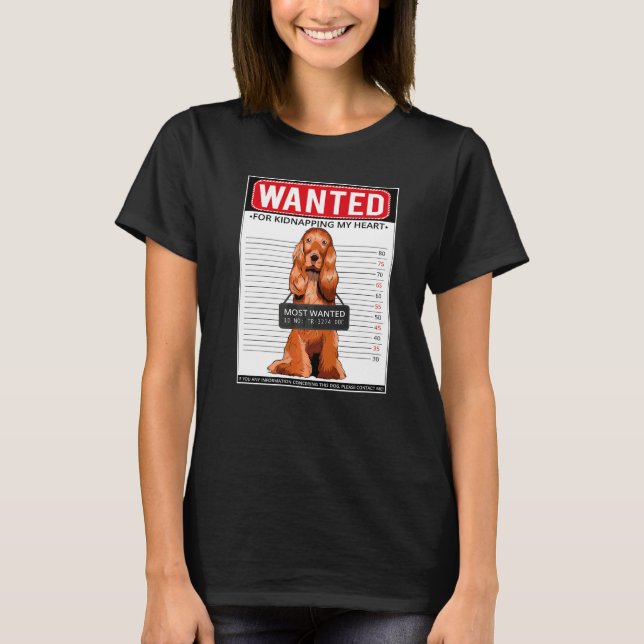 Camiseta Raça de Cão Cocker Spaniel Inglês  25 (Frente)