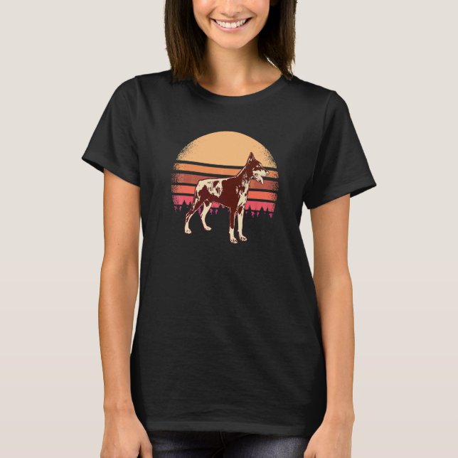 Camiseta Raça de Cão Dobermann 27 (Frente)
