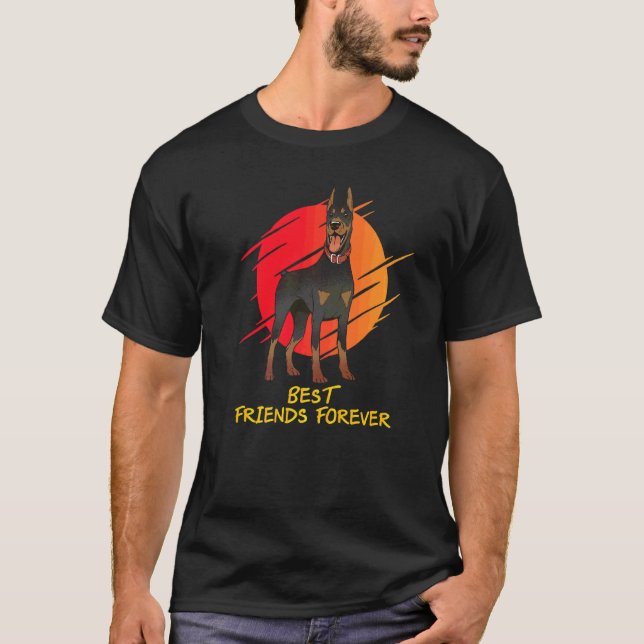 Camiseta Raça de Cão Dobermann 30 (Frente)
