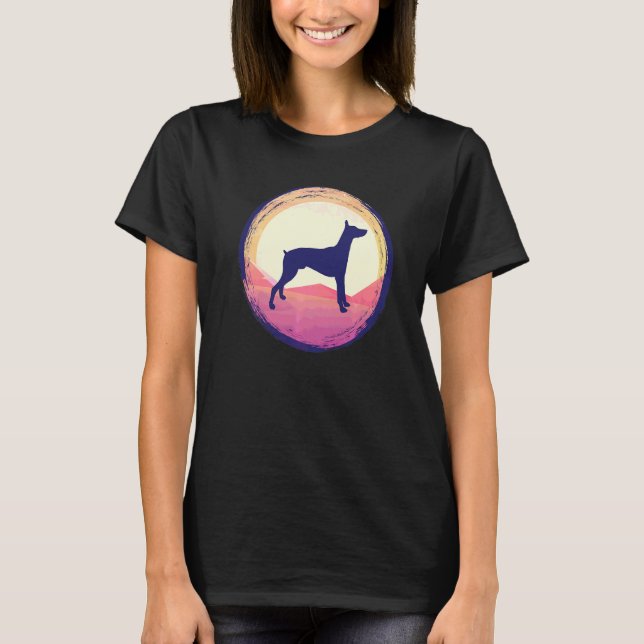 Camiseta Raça de Cão Dobermann  44 (Frente)