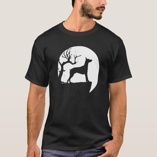 Camiseta Raça de Cão Dobermann 58 (Frente)