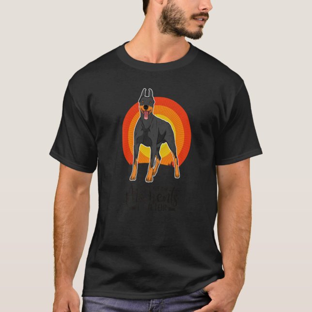 Camiseta Raça de Cão Dobermann 73 (Frente)