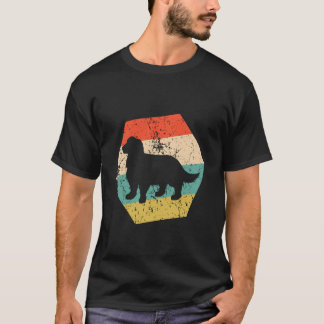 Camiseta Raça de Cão English Springer Spaniel Retro Distres
