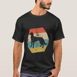 Camiseta Raça de Cão Saluki Hexágono Distress Retro