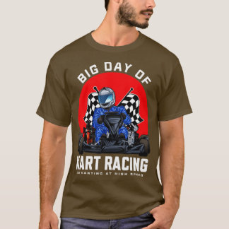 Camiseta Raça de Racetrack de Kart Racer Gokart