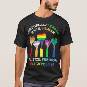 Camiseta Raça LGBT (origem humana LGBT)