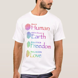 Camiseta Raça: Local de Nascimento Humano: Política da Terr