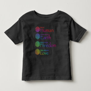 Camiseta Raça: Local do Homem: Política da Terra: Liberdade