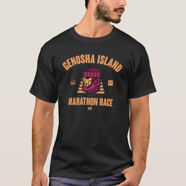 Camiseta Raça Maratona da Ilha de Genosha Essencial (Frente)