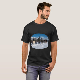 Camiseta Raça ronca do trenó do cão de Alaska