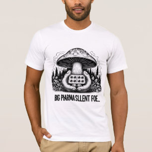 Camiseta Ração Silenciosa da Grande Farma 🟣 cogumelo