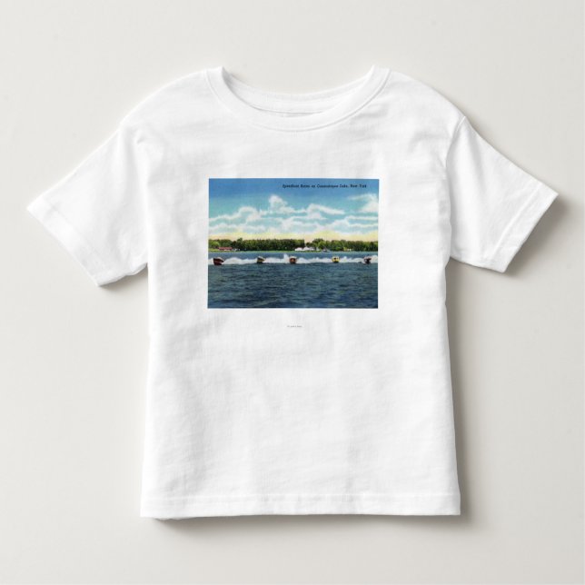 Camiseta Raças da lancha no lago (Frente)