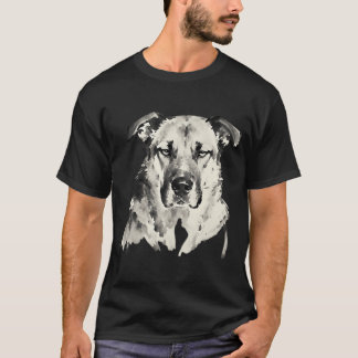 Camiseta Raças turcas Pintura a Tinta Close-up