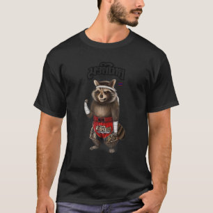 Camiseta Raccoon As Muay Thai Kick BoxChampion