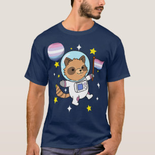 Camiseta Raccoon Astronauta Bigender Pride