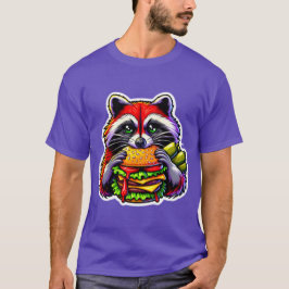 CAMISETA RACCOON COMENDO CHEESEBURGER 4