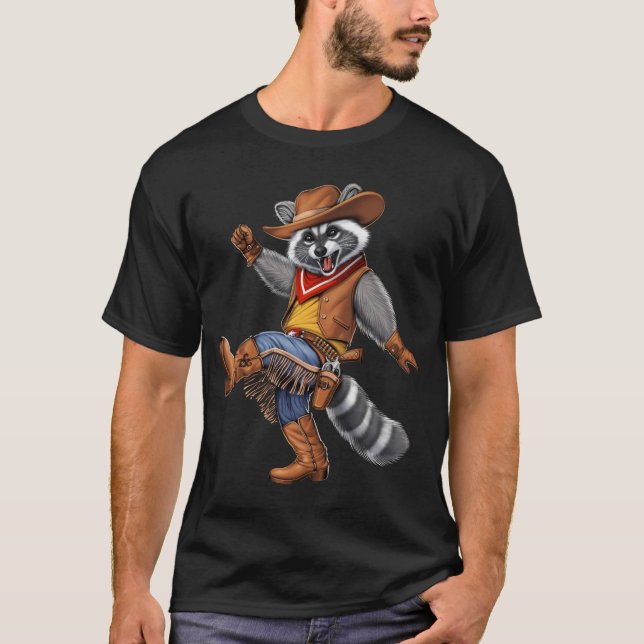 Camiseta Raccoon Cowboy (Frente)