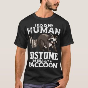 Camiseta Raccoon Esta É A Minha Figurinha Humana Meninas Me
