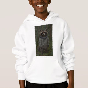 Camiseta Raccoon Explorando Floresta Rastreando Vida Selvag