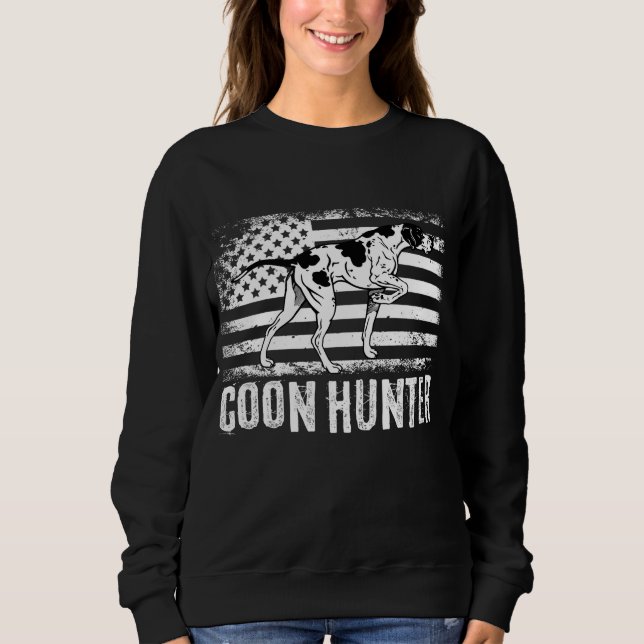 Camiseta Raccoon Hunting Coon Coonhound Hunter Gift (Frente)