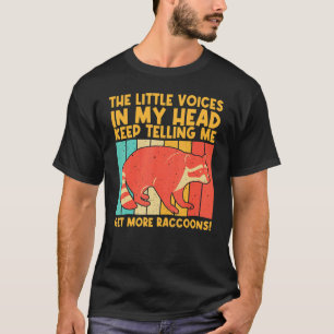 Camiseta Raccoon Para Homens Mulheres Crianças Raccoon
