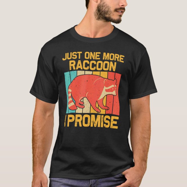 Camiseta Raccoon Para Homens Mulheres Crianças Raccoon 1 (Frente)