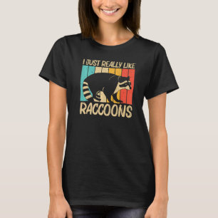 Camiseta Raccoon Para Homens Raccoon
