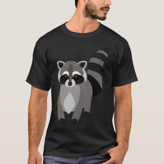 Camiseta Raccoon Rascal Green Amante de os animais
