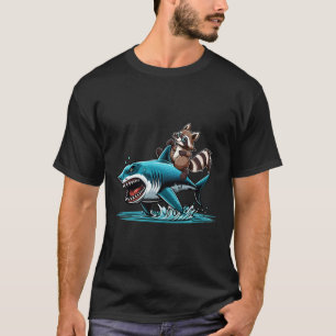 Camiseta Raccoon Riding Sharon Costume Sea Amantes de os an
