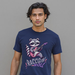 Camiseta Raccoon Roll RockerJamming Funny Pun