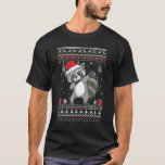 Camiseta Raccoon Ugly Christmas Pajama Xmas Light Santa Hat<br><div class="desc">Raccoon Ugly Christmas Pajama Xmas Light Santa Hat Raccoon</div>