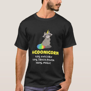 Camiseta Raccoon Unicorn Racoonicorn Furry Trash Panda