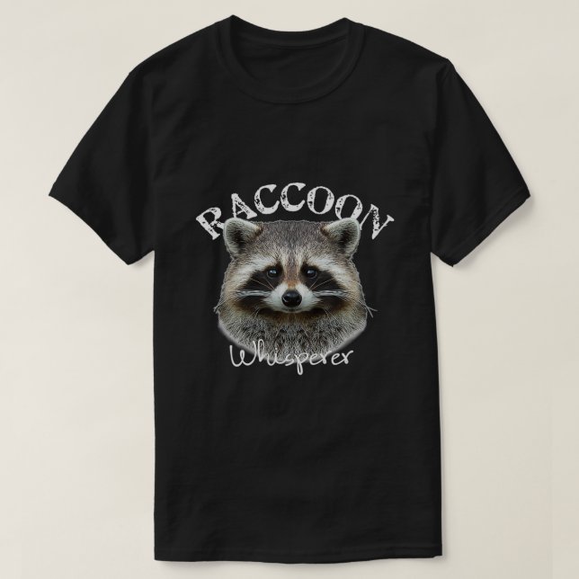 Camiseta Raccoon Whisperer Shirt Raccoon (Frente do Design)