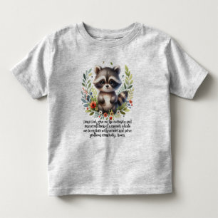 Camiseta Raccoon Woodland Kids Christian Prayer