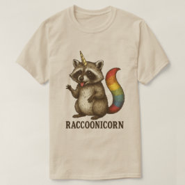 Camiseta Raccoonicórnio Antigo | Unicórnio Guaxinim de Caud