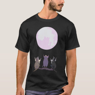 Camiseta Raccoons Howl Na Lua Três Lobos Parody - Cu