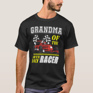 Camiseta Race Car Party Avó Da Corrida De Aniversário