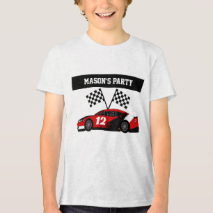 Camiseta Race Car Texto e Número