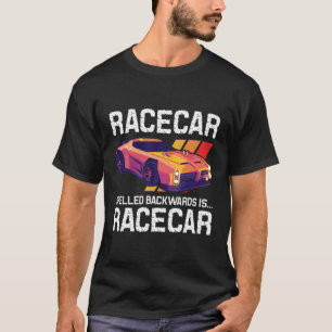 Camiseta Racecar Ortografado Para Trás Mecânico Da Corrida 